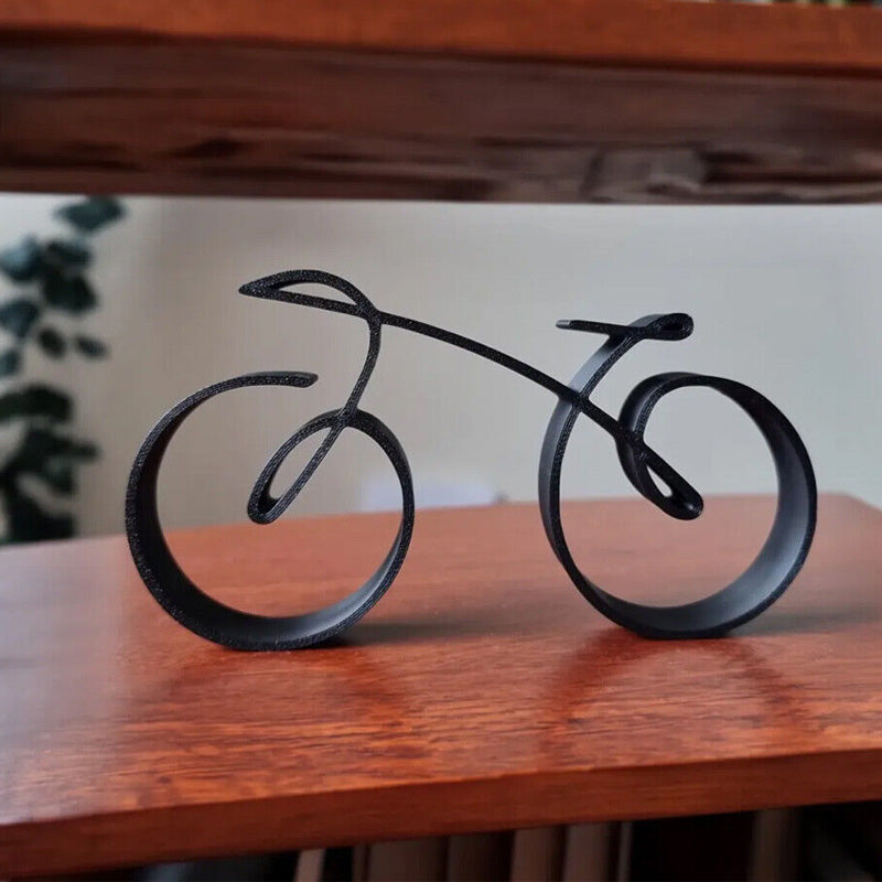 Elegant Metal Bicycle Sculpture for Your Home