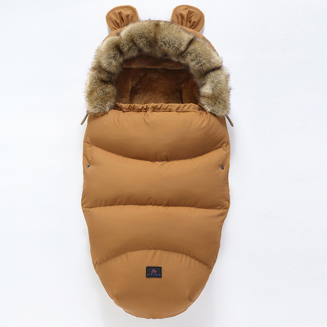 Schlafsack mit Kapuze für Babys und Neugeborene – warmer Kinderwagen