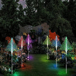 Lichtgarten Solarset – 3 Solarbetriebene LED Gartenlichter mit Farbwechsel