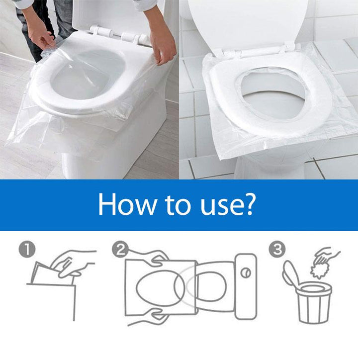 Einweg-Toilettensitzauflagen 50 Stück – Ihr hygienischer Reisebegleiter