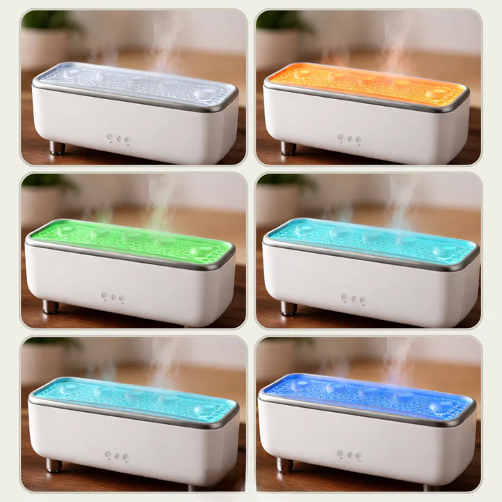Aromatischer Diffusor mit medusaähnlichem Nebeleffekt und LED-Beleuchtung