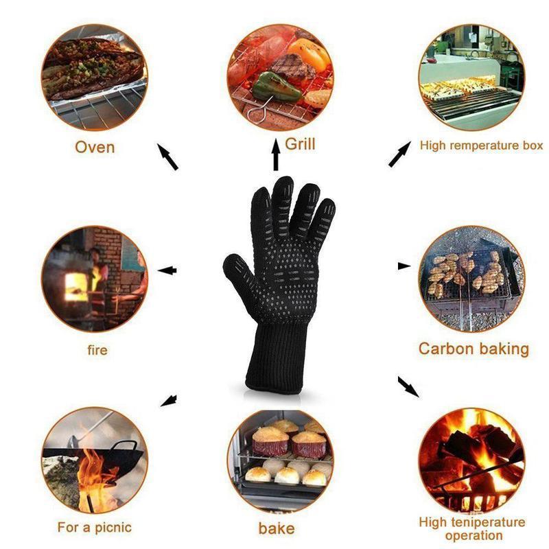 MaxiGrip Profi Grillhandschuhe – Hitzeschutz für alle Anwendungen