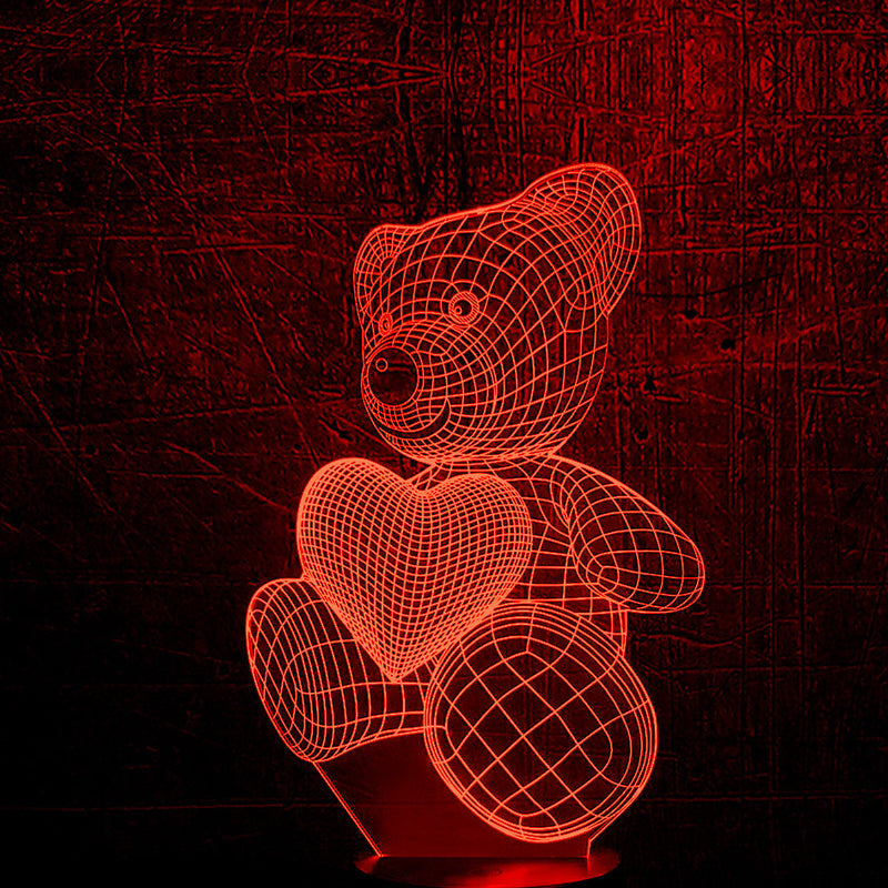 3D Teddylampe für eine beruhigende Atmosphäre