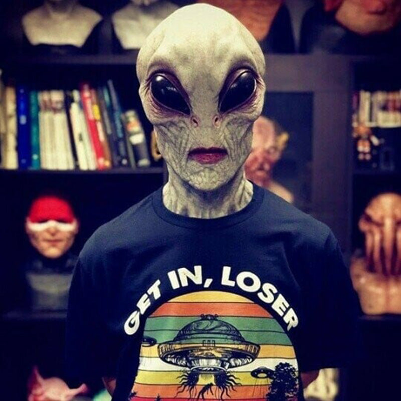 Futuristische Alien-Maske für unvergessliche Halloween-Verkleidungen
