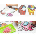 Set mit kreativen Diamant-Mosaik Aufklebern