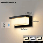 Wetterfeste LED-Wandleuchte mit Bewegungsmelder – 20W