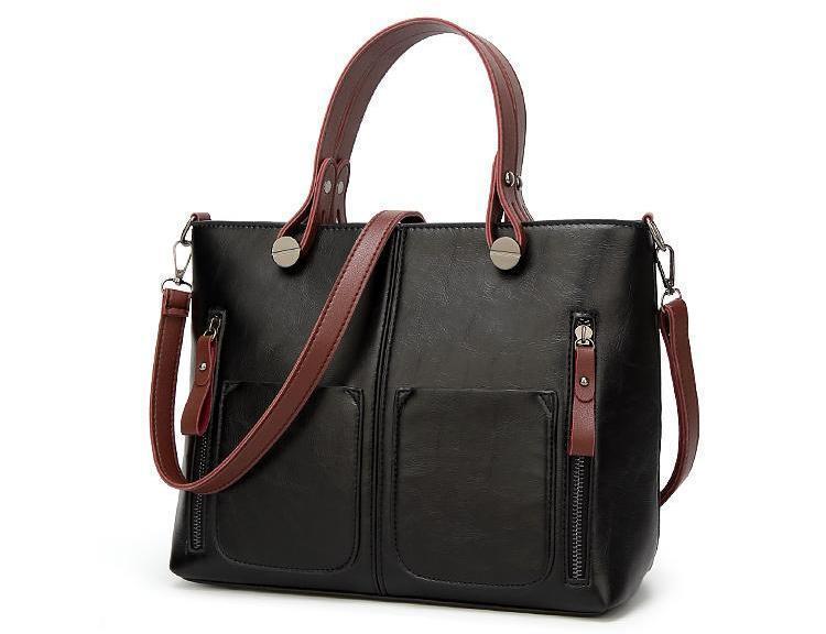 Vintage Handtasche mit doppelter Fronttasche