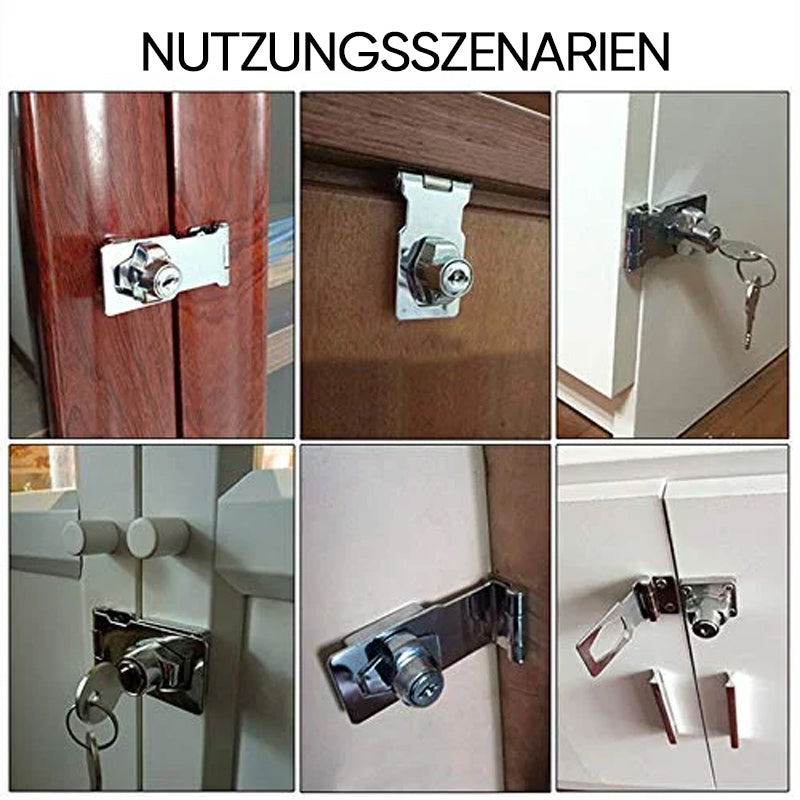 Sicherheitsbeschlag mit Scharnierbolzen und 2 Schlüsseln