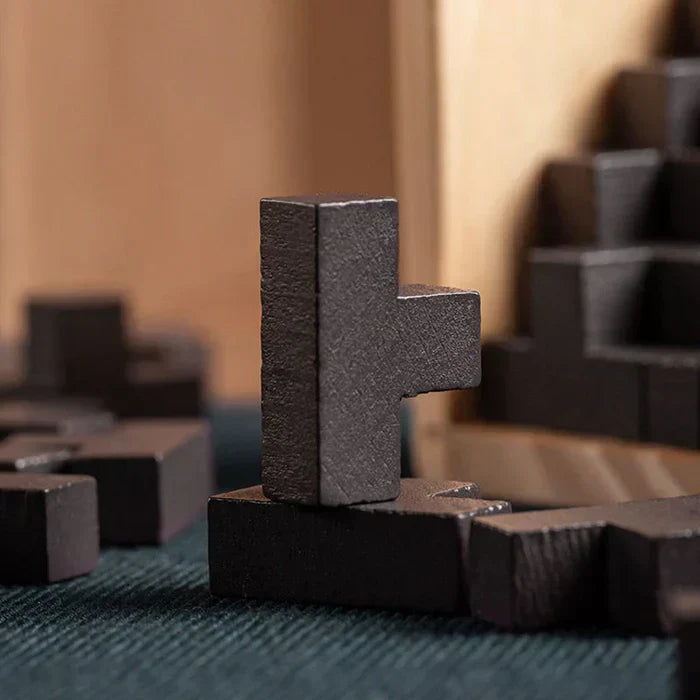 Holzpuzzle 3D - Rätselspiel für Denksportfreunde
