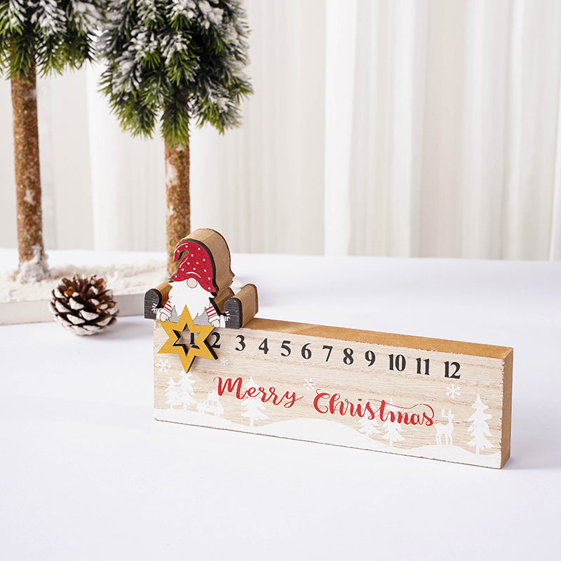 Holzspielzeug Weihnachts-Mobile mit Santa Claus Kalender Ornament