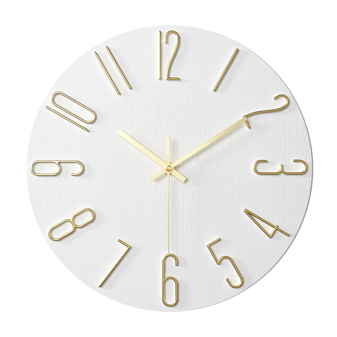 Moderne und geräuschlose Wanduhr für das Wohnzimmer – Elegante Uhr