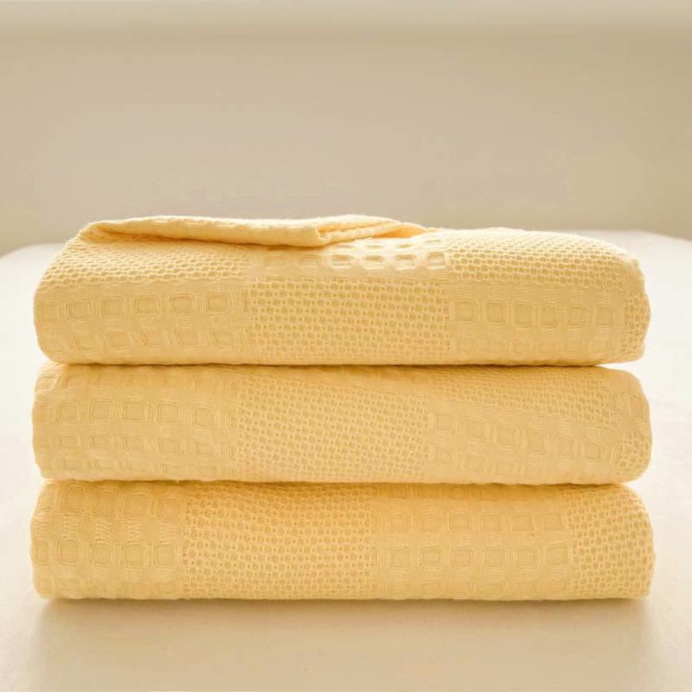 Ecoviva Waffle Blanket | 100% Sustainable Cotton | Stylish & Breathable