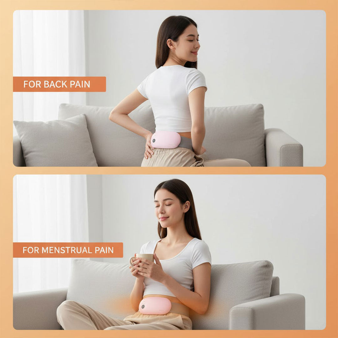 Wiederaufladbare Wärmeauflage mit Massagefunktion