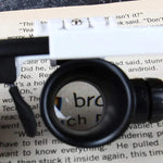 Multifunctional magnifying glasses with 8x, 15x, and 23x zoom