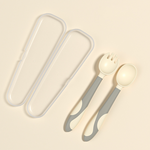 Ergonomisches Babybesteck Set mit rutschfestem Löffel und Gabel für Kinder