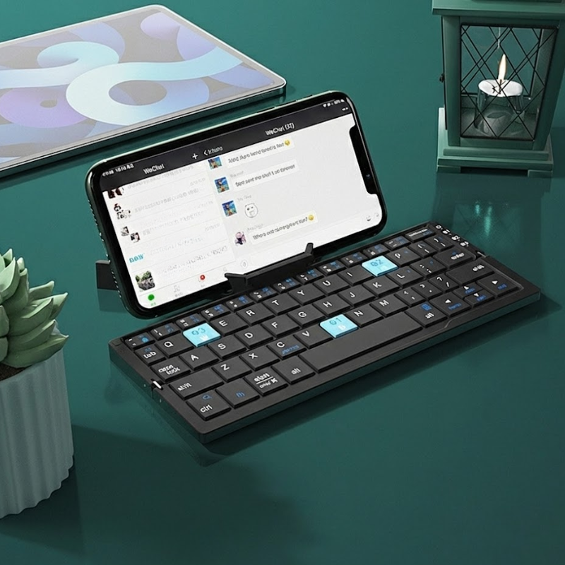 Kompakte faltbare Bluetooth-Tastatur – Ideal für unterwegs