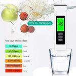 Präziser Wasserqualitätsprüfer mit 4-in-1 Messfunktion