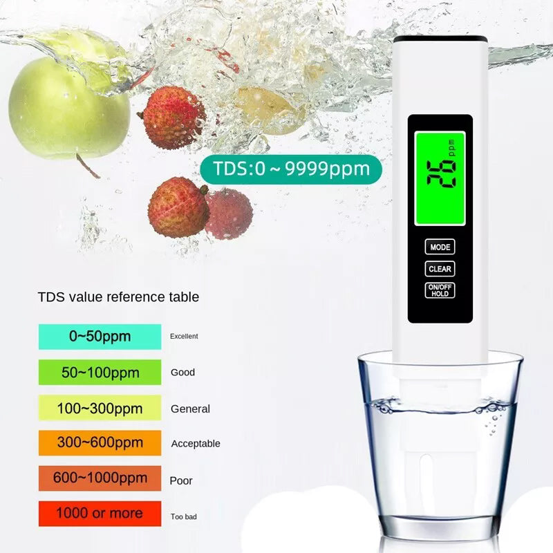 Präziser Wasserqualitätsprüfer mit 4-in-1 Messfunktion