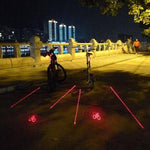 Sicherheits-Laser-Rücklichter für Fahrräder