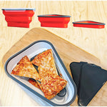 Zusammenklappbarer luftdichter Behälter für Pizza