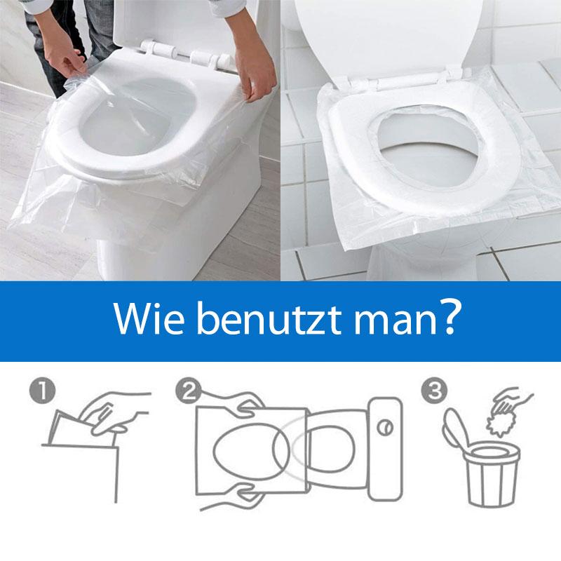 Einweg-Toilettensitzauflagen (50 Stück)