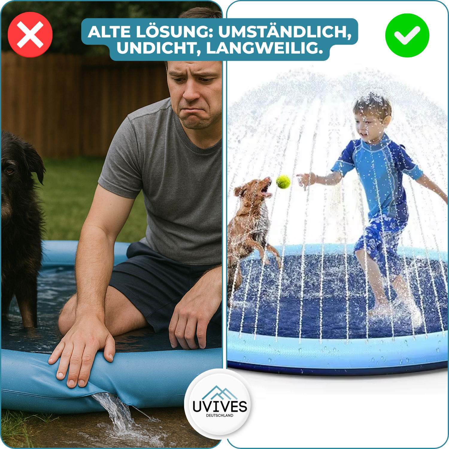 Splashy Water Fun – Play Mat for Dogs and Children