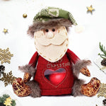 Weihnachtsgeschenkbeutel mit Reißverschlussdesign