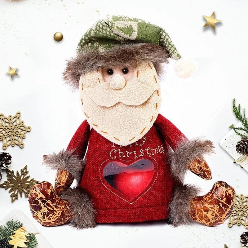 Weihnachtsgeschenkbeutel mit Reißverschlussdesign