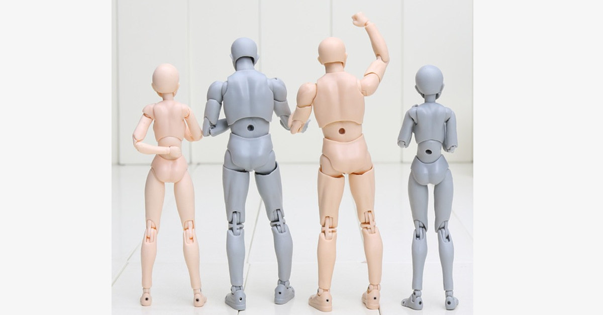 Kreative Modellfiguren für Künstler