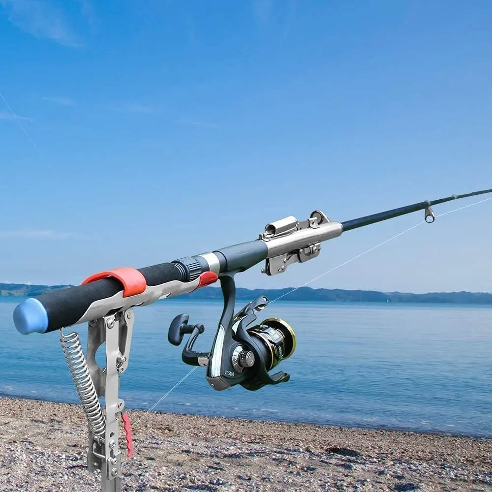 Fischrutenhalter mit Bissensor für Strand und Ufer