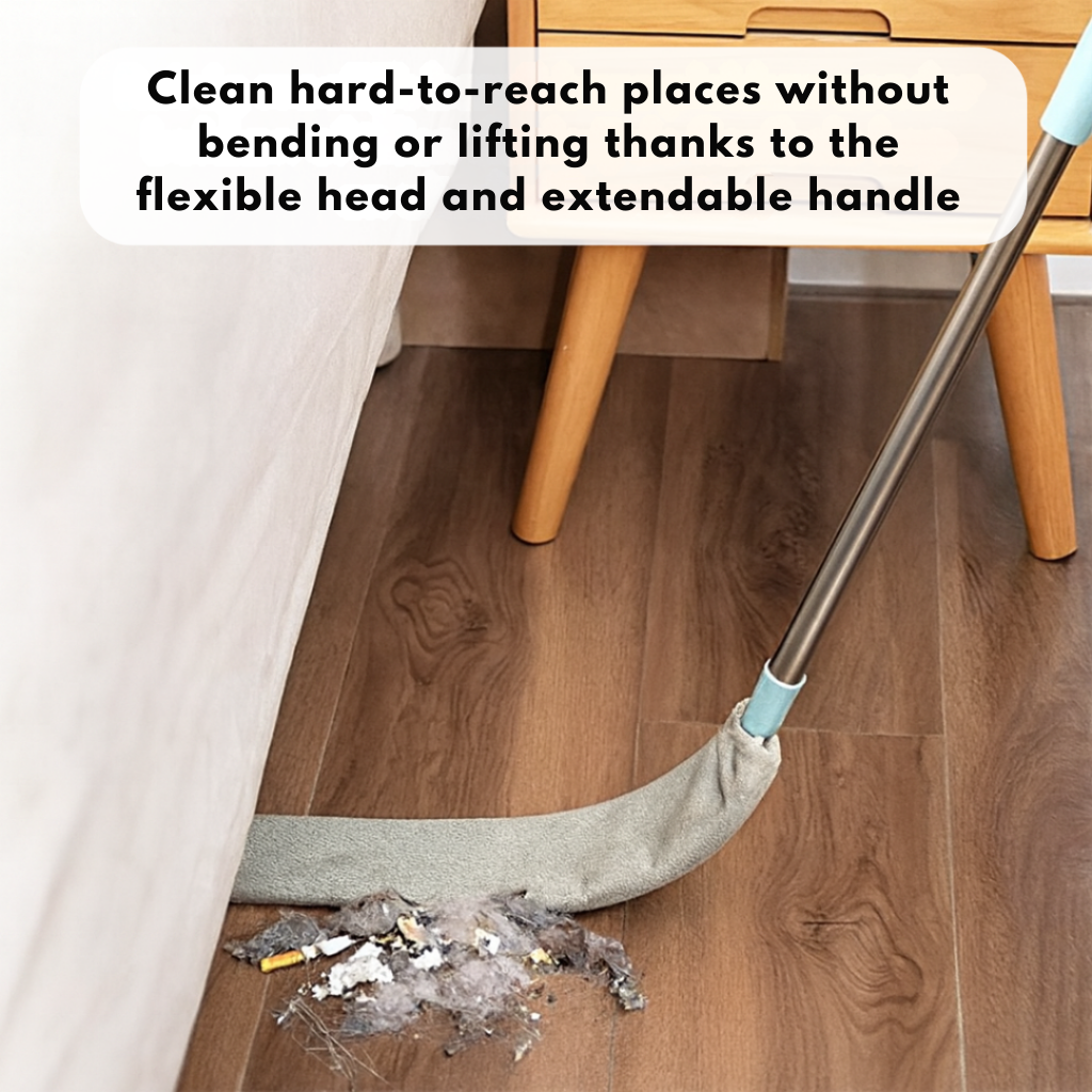 Flexibler Staubduster mit Verlängerbarem Griff – Ideal für enge Stellen