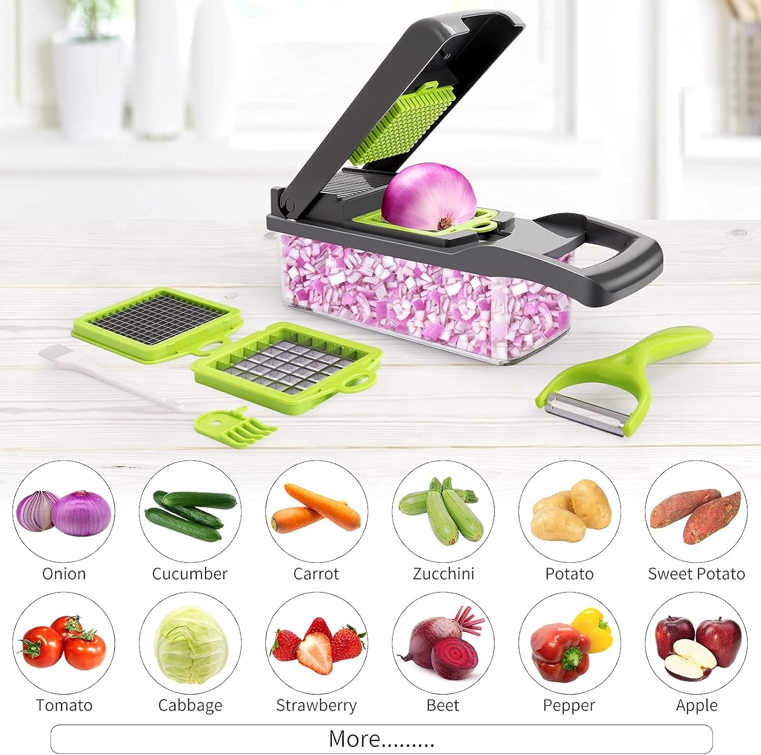 Gemüseschneider 13-in-1 | Schneller beim Kochen