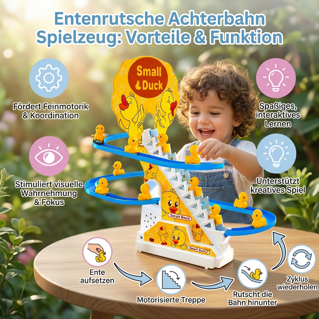 Spielzeug Achterbahn für Entenrutschen