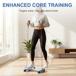 Drehbarer Stepper mit Widerstandsbändern – Ganzkörpertraining für Zuhause