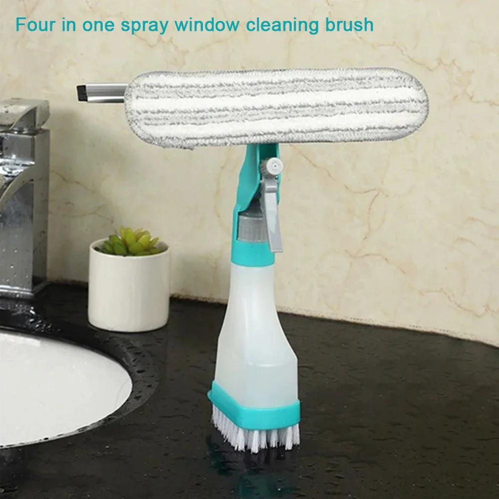 FensterGlanz Reinigungsset | 4-in-1 Sprüh- und Wischsystem