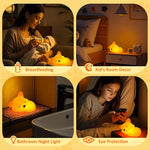 Cute Silicone Night Light | Rechargeable, Dimmable and with Timer