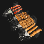 Edelstahl Grillspieße mit praktischer Schaufel (3er Set)
