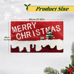 Festive Doormat for Christmas | Gingerbread & Santa Design | Non-Slip & Washable