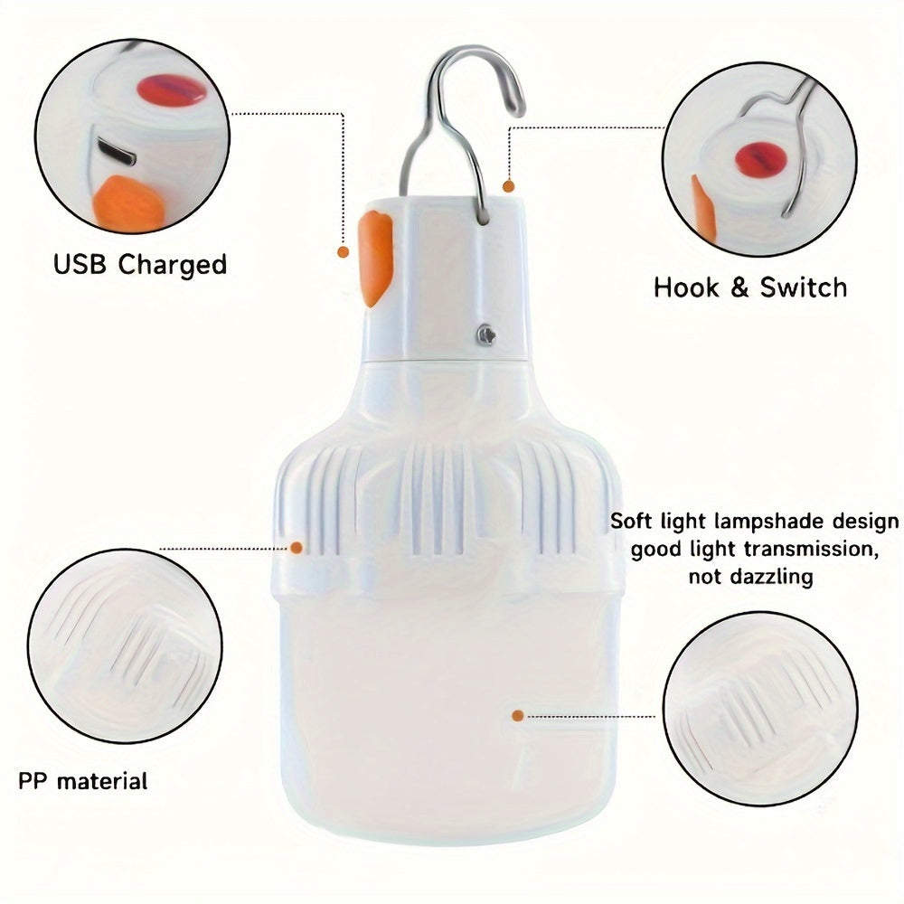 Wiederaufladbare USB-Lampe mit Lithiumbatterie und ABS-Gehäuse – PowerGlow LED-Leuchte