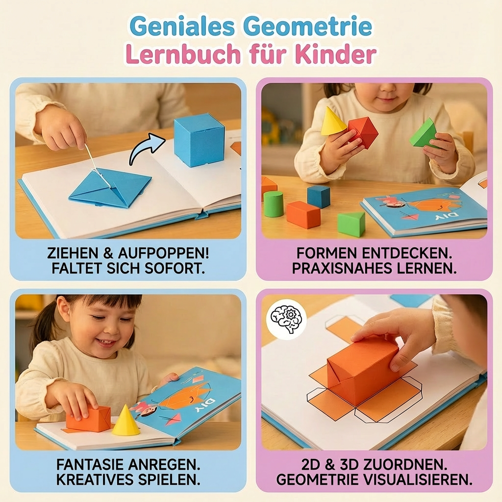 Kinder Lernbuch zur Geometrie – Spielerisches Lernen für die Jüngsten