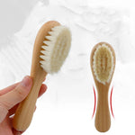 Haarpflege-Set für Babys mit Holz-Bürste und Kamm