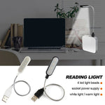 LumiFlex USB LED Reading Lamp | Rechargeable & Energy-Saving | Flexible Gooseneck | Warm White & Cool White | Ideal for Laptop, PC & Power Bank