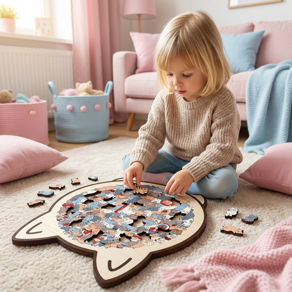 Holzpuzzle für Katzen