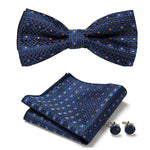 Elegant set with stylish bow ties and accessories