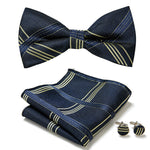 Elegant set with stylish bow ties and accessories