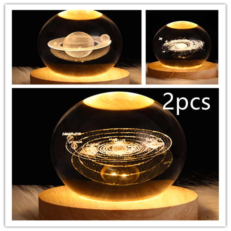 3D Kristalllicht mit LED für eine entspannte Atmosphäre