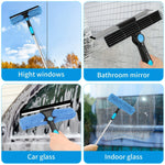 Glasklarer Fensterreiniger – Professionelles 2-in-1 Teleskopreinigungssystem