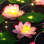 Elegante LED-Blütenlichterkette | Flexibel einsetzbar | Für Garten und Feste