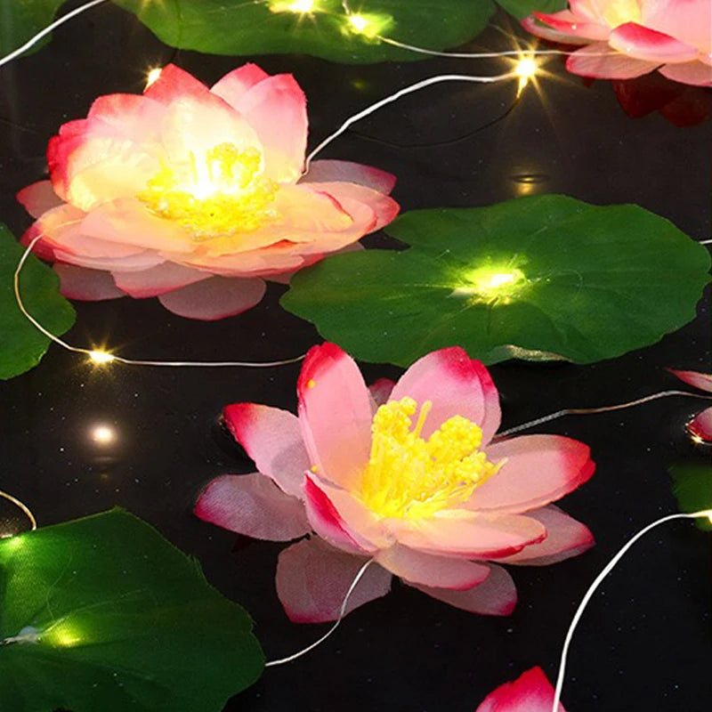 Elegante LED-Blütenlichterkette | Flexibel einsetzbar | Für Garten und Feste