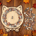 Katzenspaß Puzzle – 135 Teile, Katzenform